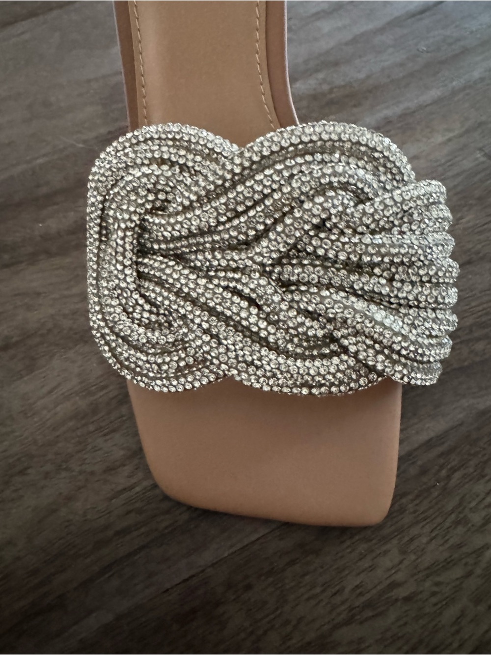 Steve Madden - Rhinestone - Knot Slide Mules - Picture 3 of 8
